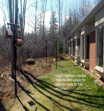 2016-04 bird feeders at Palliative Care Residence